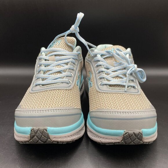 GDEFY Gravity Defyer Mighty Walk Gray/Blue Sneakers Women's Size 6 - Picture 3 of 13